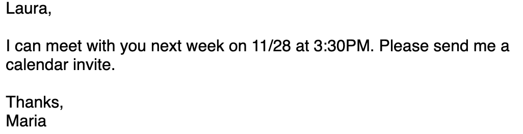 Email message 4