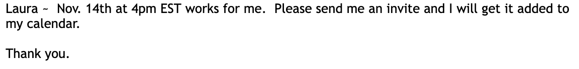Email message 5